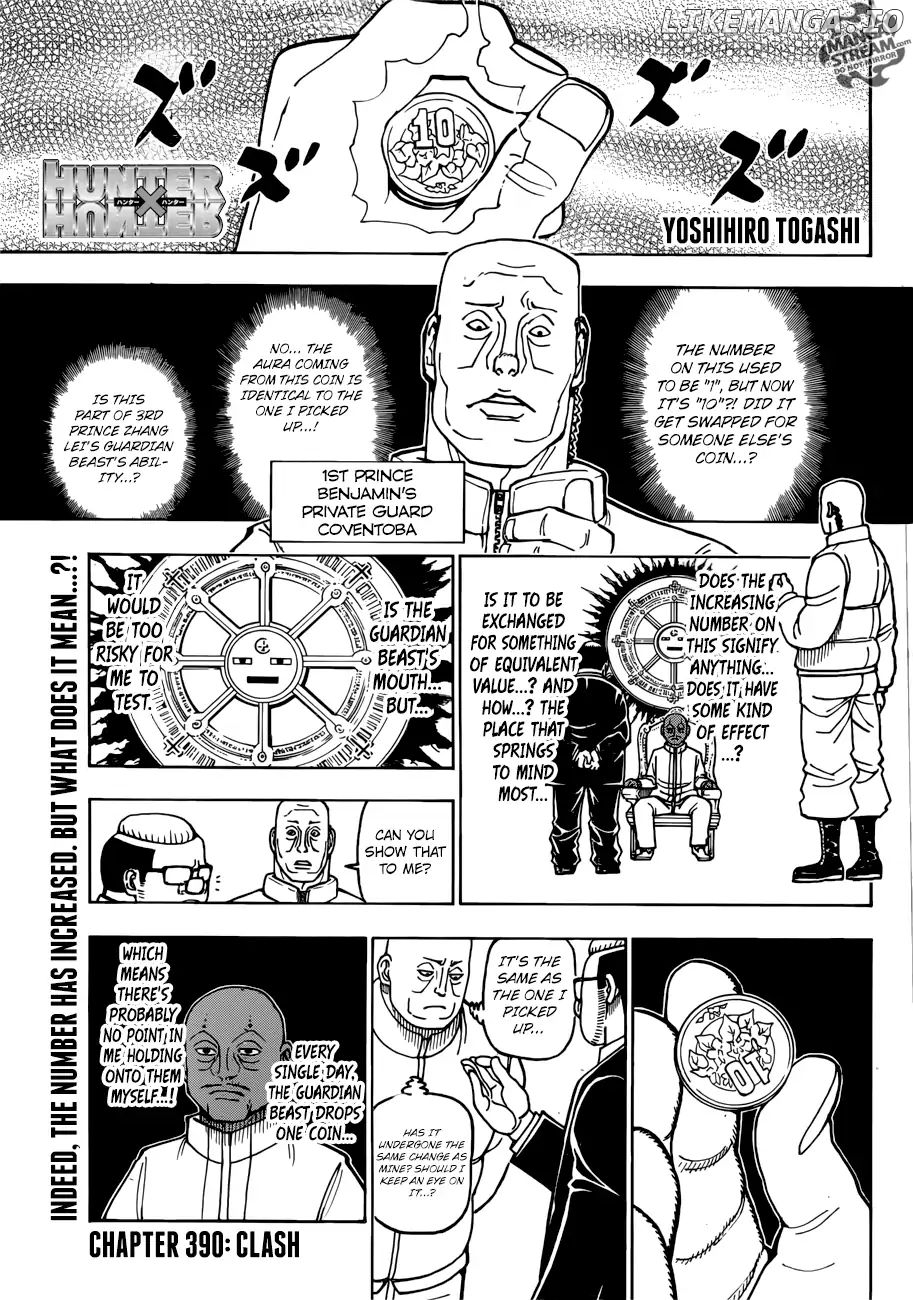Hunter x Hunter, Chapter 390 image 01